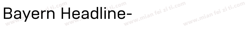 Bayern Headline字体转换